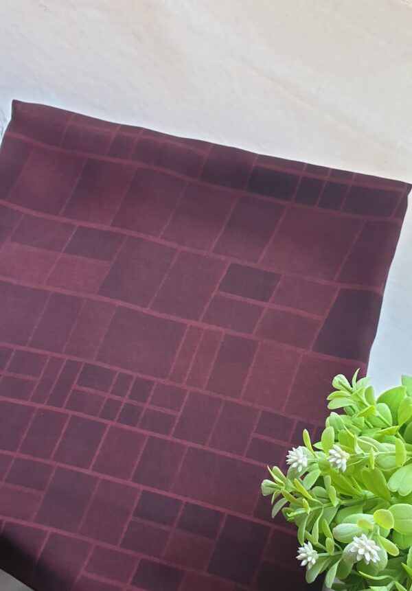 Brick Maroon - Printed Scarf