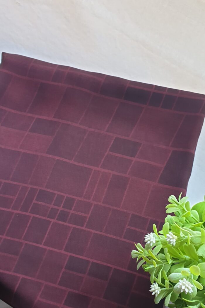Brick Maroon - Printed Scarf