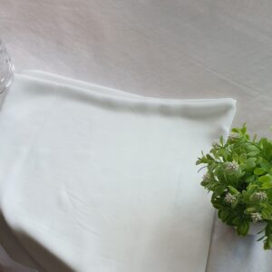 White - Georgette Plain Scarf