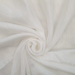 White - Shine Line Stole | Soft Fabric | 70" x 30" | Subtle Same-Color Shiny Thread Lines