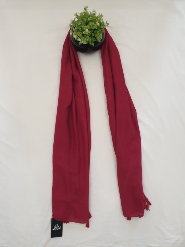 Multi Colour - Tarkashi Stole | Soft Fabric | 70" x 30" | Small Box Dot Design with Tassel Borders