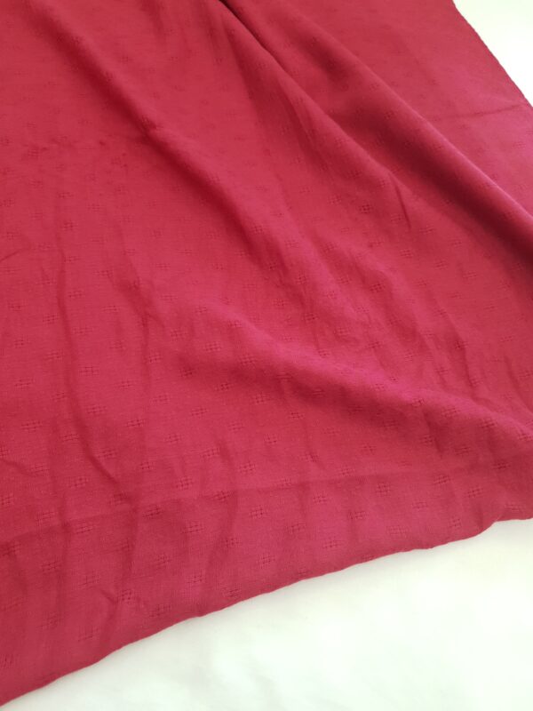 Multi Colour - Tarkashi Stole | Soft Fabric | 70" x 30" | Small Box Dot Design with Tassel Borders - Image 3