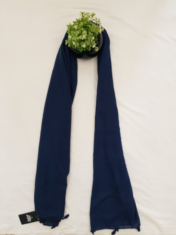 Multi Colour - Tarkashi Stole | Soft Fabric | 70" x 30" | Small Box Dot Design with Tassel Borders - Image 4