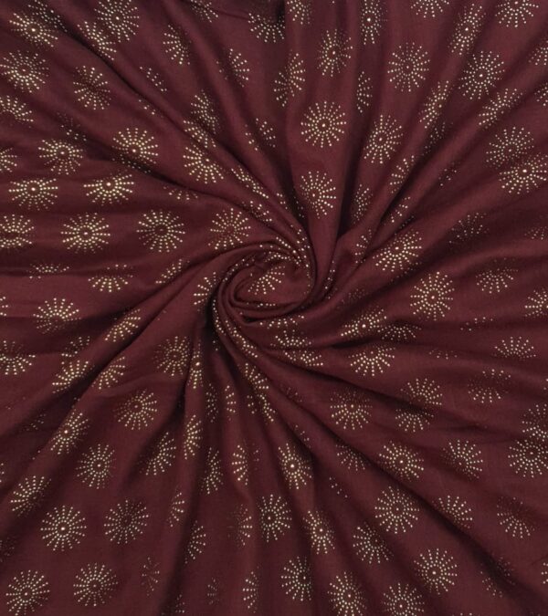Multi colour - Tilla Star Stole | Soft Fabric | 70" x 30" | Golden Glitter Star Design (Not Woven) - Image 13