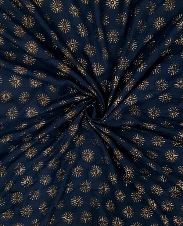 Multi colour - Tilla Star Stole | Soft Fabric | 70" x 30" | Golden Glitter Star Design (Not Woven) - Image 10