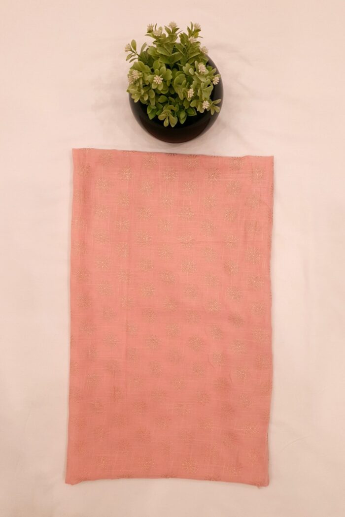 Alternative view of Tea Pink - Tilla Star Stole | Soft Fabric | 70" x 30" | Golden Glitter Charm