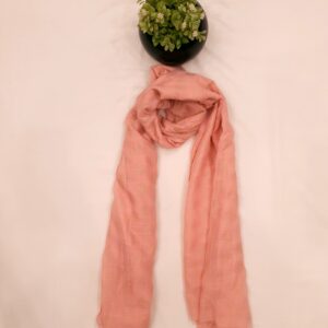 Tea Pink - Tilla Star Stole | Soft Fabric | 70" x 30" | Golden Glitter Charm