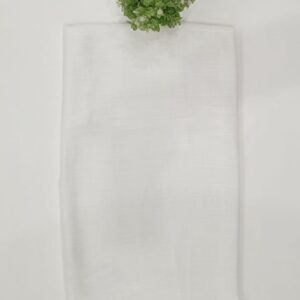 White - Turkish Jacquard Stole – Subtle Box Line Design | 70" x 30"